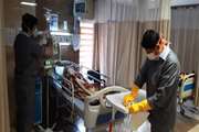 گزارش تصویری رشادت های کارکنان خدمات بیمارستان سینا در مقابله با کرونا ویروس 